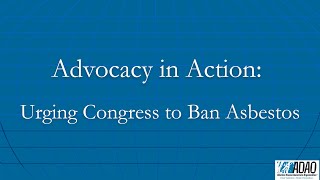 Advocacy in Action: Urging Congress to Ban Asbestos
