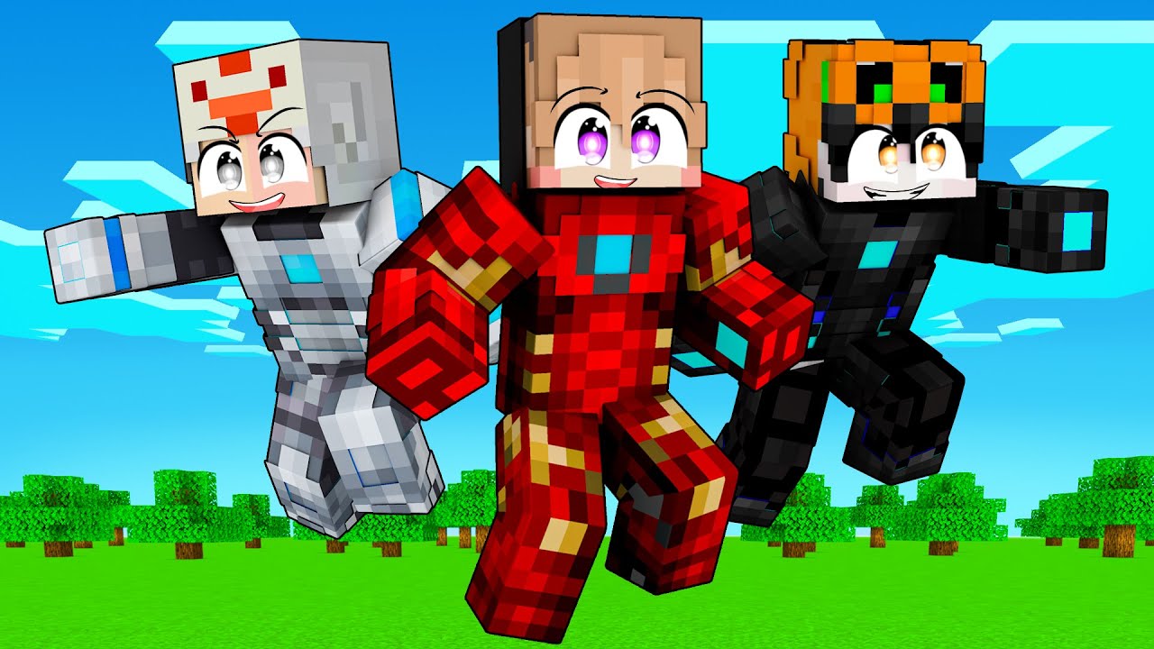 KITA MENJADI IRON MAN DI MINECRAFT!!