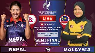 NEPAL'S WOMEN VS MALAYSIA WOMENS LIVE SCORE & COMMENTARY | WOMENS ASIAN GAMES QUALIFIER | SK ADVISE screenshot 3