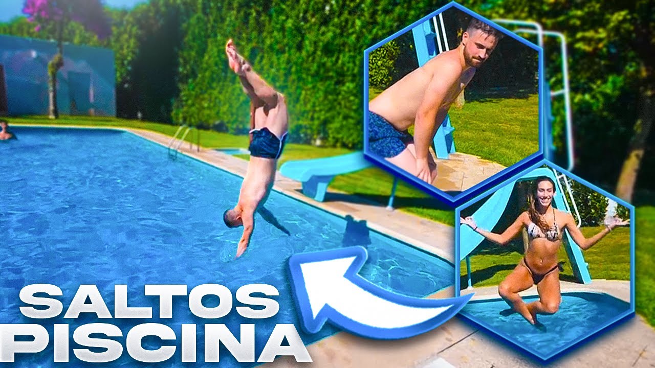 DESAFIO DE SALTOS NA PISCINA !
