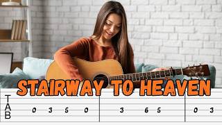 Led Zeppelin - Stairway to Heaven EASY Guitar Tabs, Guitar Tutorial for Beginners