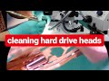 cleaning heads on hard drive that clicks