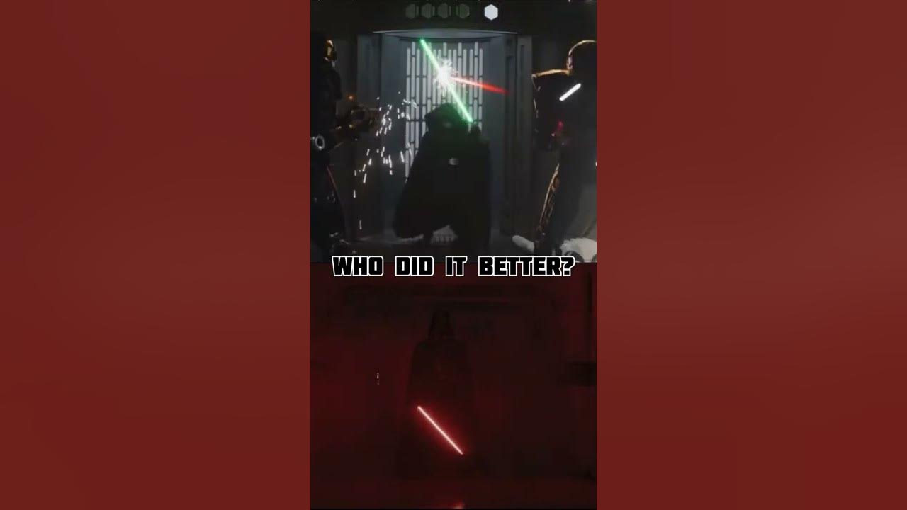 Luke and Vader Hallway Scenes Synced 🥶 || Who did it better?
