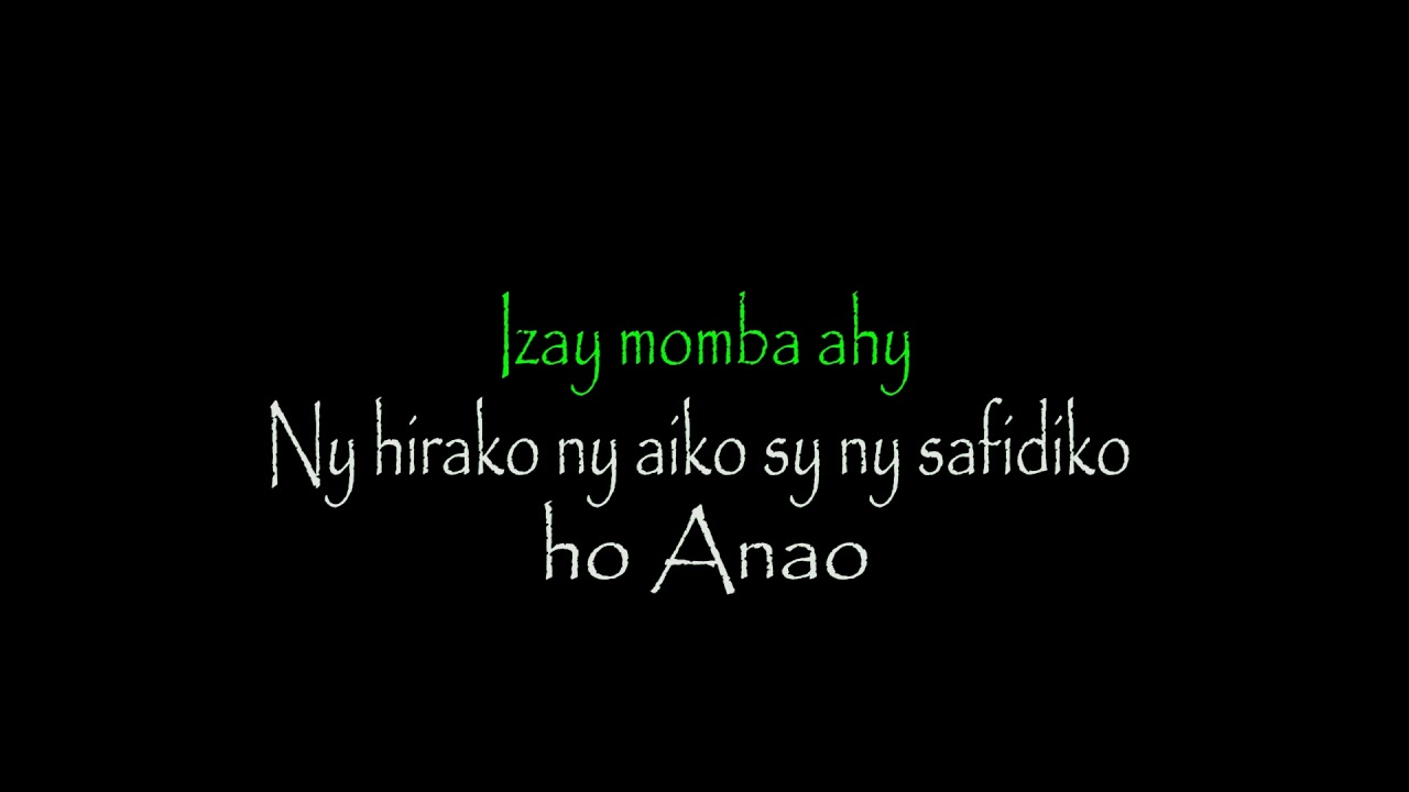 Kerobima Ankatso Fanatenako (Lyric)