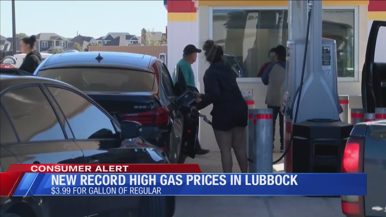 New  Record High Gas Prices in Lubbock