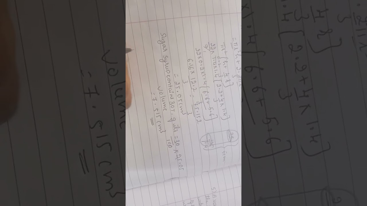 Surface area and Volume - 10th Std (excercise 13.2 - Q No 3, 4)