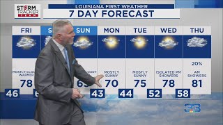Weather Forecast for Baton Rouge – 3/6/25: Wet Saturday for Baton Rouge region.
