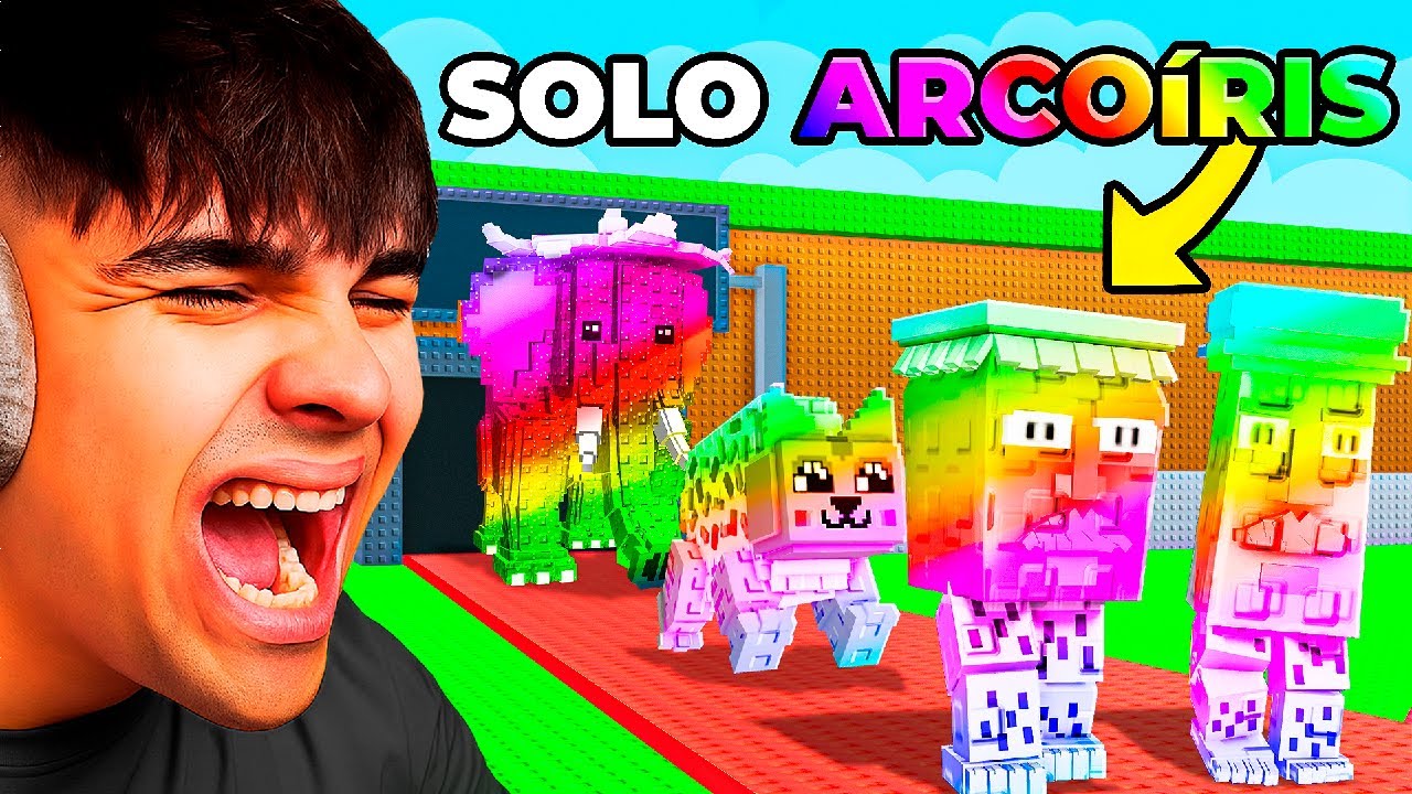 Pasé de 0$ - 100 TRILLONES con SOLO BRAINROTS de COLOR ARCOÍRIS