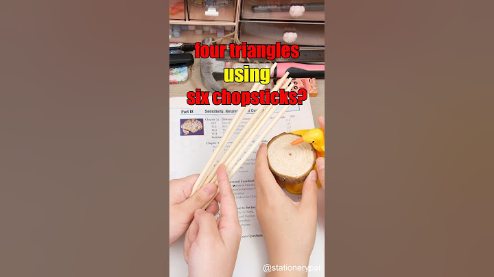 Make four triangles using six chopsticks?? #shorts