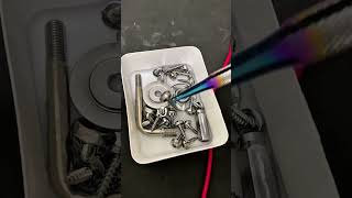 Titanium Bolts Change Color With Electricity #shorts #MechanicLife #satisfyingfix #restoration