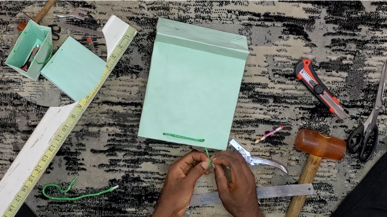 How to make gift bag with cardboard YouTube