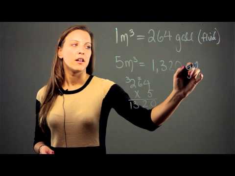 How do you convert cubic meters to cubic feet?