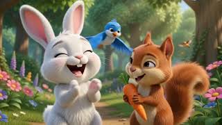 The Kind Bunny Shares His Carrots 🥕❤️ | Heartwarming Kids Story | SENJAM Kids