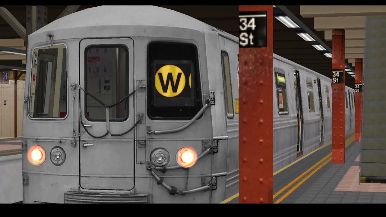 OpenBve Run Multiplayer RP: R46 W Train to 34th Street Herald Sq ...