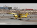 Microlight Airplane Takeoff and Landing - Al Jazirah Aviation club - Ras al Khaima - UAE