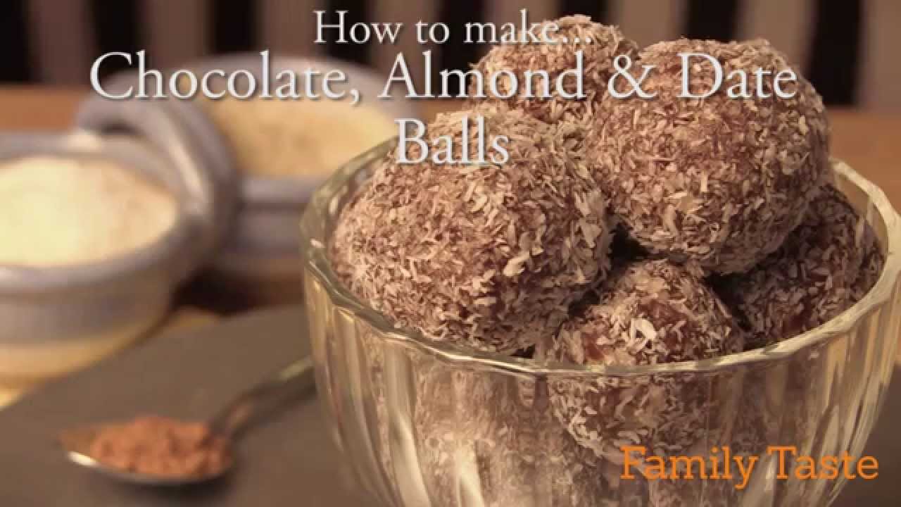 Almond & Date Chocolate Balls