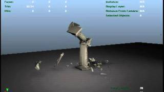 DMM For Maya - Column Blast Test