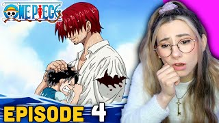 SHANKS !🏴‍☠️ First Time Watching 👒 One Piece Anime! One Piece Ep 4 REACTION & REVIEW