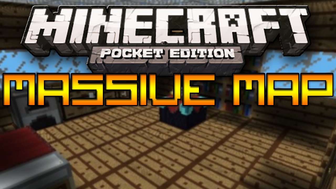 Massive Map HUGE SCALED MAP - Minecraft Pocket Edition - YouTube