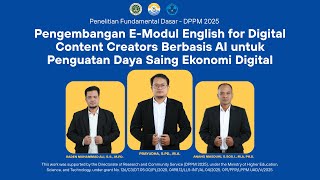 Pengembangan E-Modul English for Digital Content Creators Berbasis AI