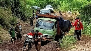 Sulitnya Medan Menuju Desa Bencana Batu Rotok Sumbawa