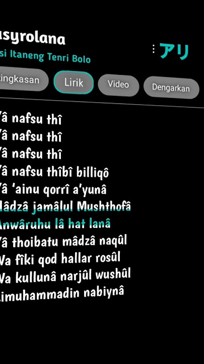 Ya Nafsu Thi - Lirik #viral #yanafsuthi #videos