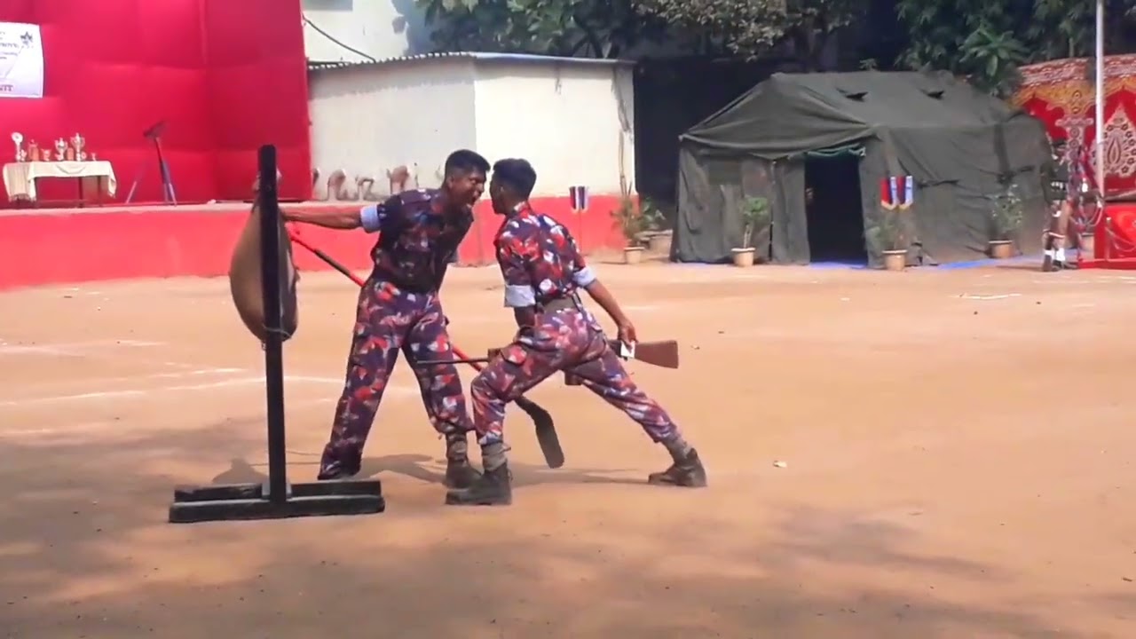 Bayonet Fighting | Kirti College Ncc Day 2024 | Bayonet Fighting Ncc Cadet | Rushi Panchal Creation