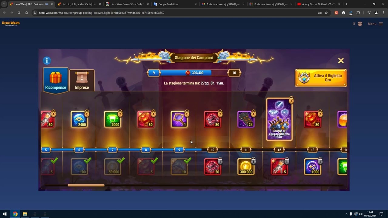 Hero Wars a bit of strategy