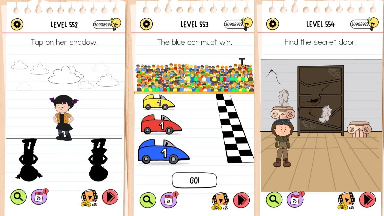 Brain Test 5 All-Star - Level 552, 553, 554 Solution - YouTube