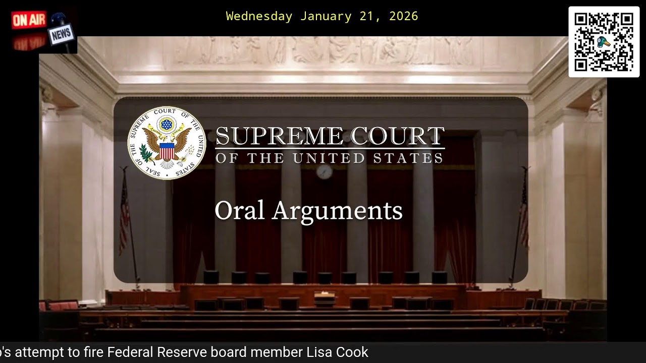 LISTEN LIVE: Supreme Court case on Trump's attempt to fire Federal Reserve board member Lisa Cook