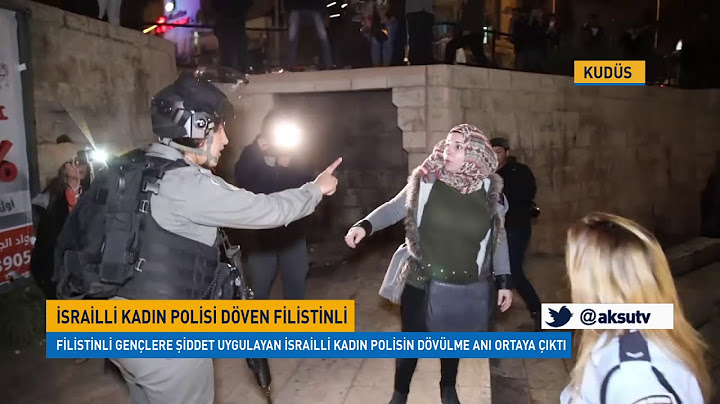 İsrailli kadın polisi döven Filistinli kadın