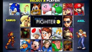 Retro Fighter - Character Selection Screen
