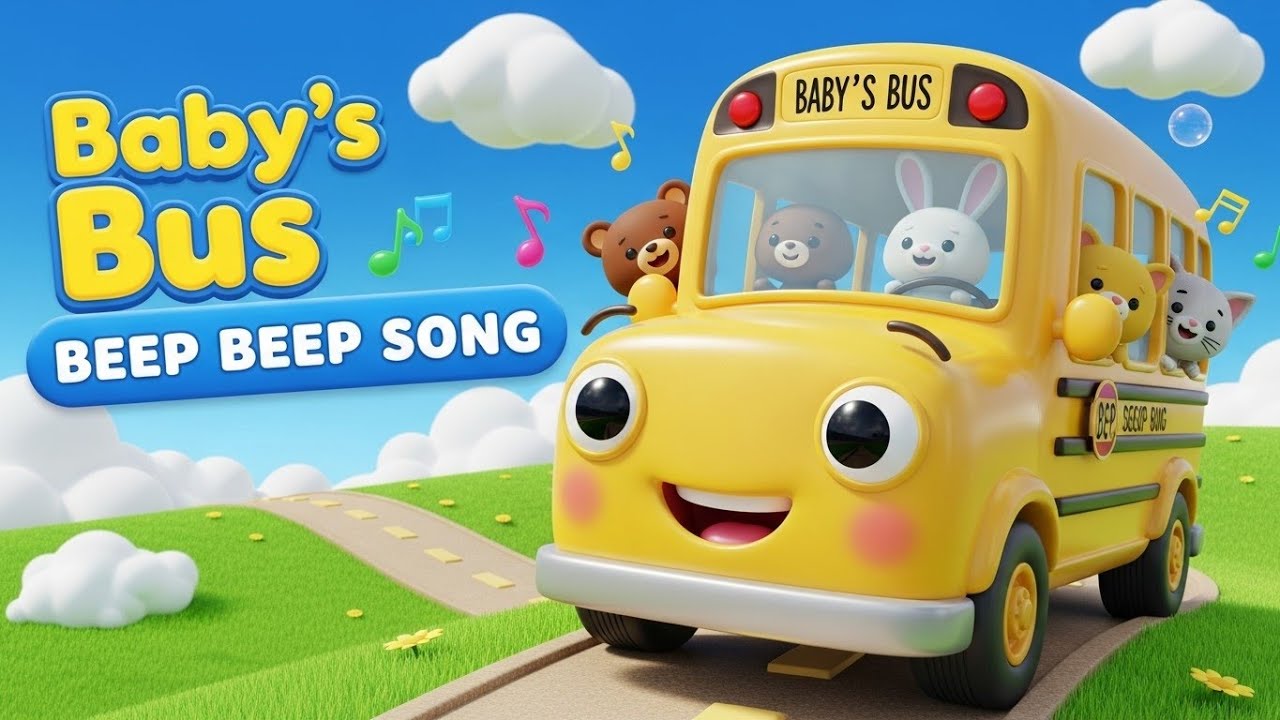 Baby’s Bus Beep Beep Song 🚌🎶 | Fun Learning for Kids | Preschool Adventure Video