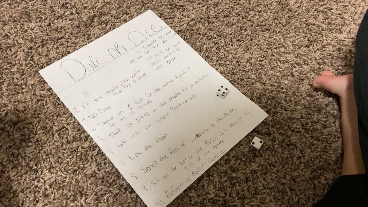 Dare and dice game