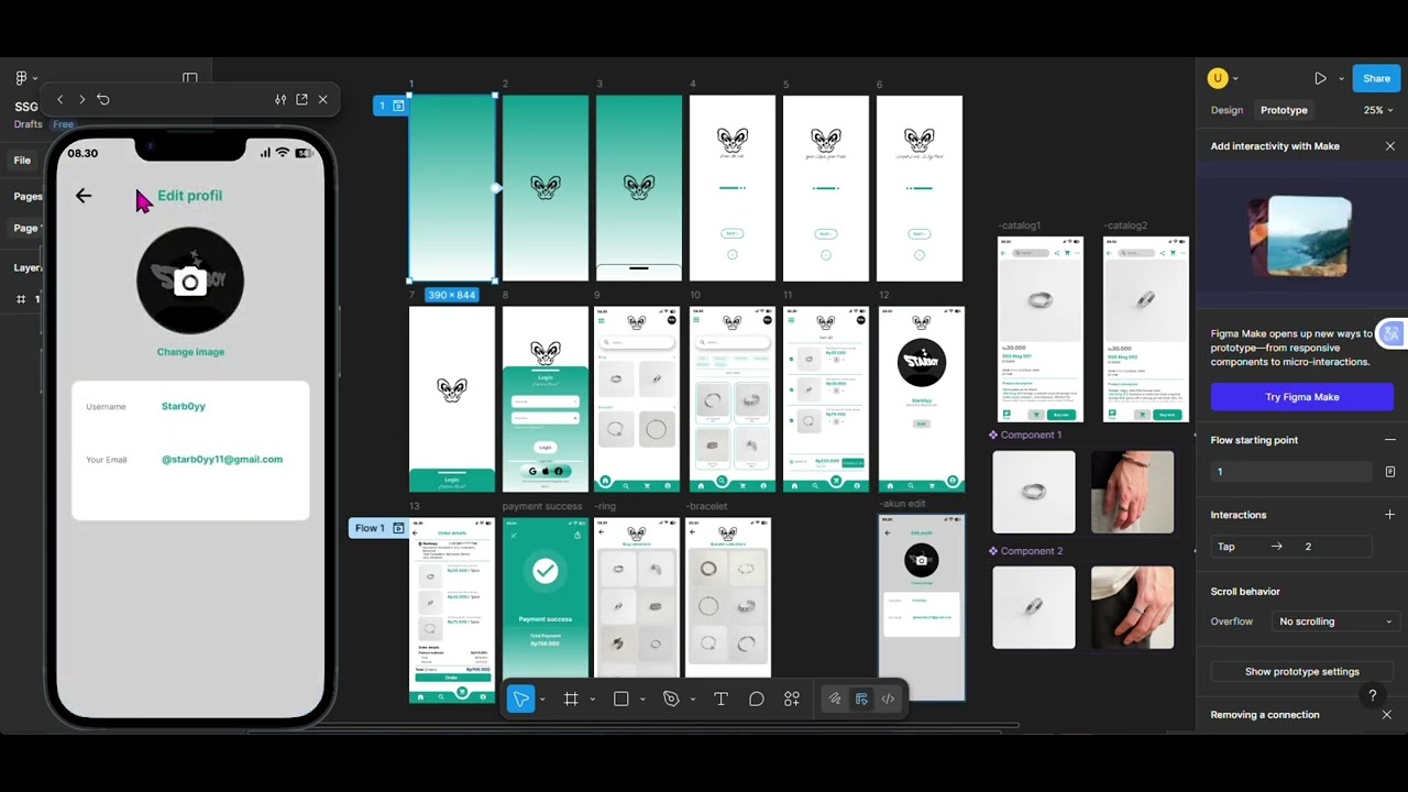 PRESENTASI PROTOTYPE DESIGN APLIKASI SSG ACCESSORIES 