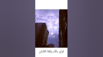 "فَبِأَىّ ءالَآءِ رَبِّكُمَا تُكَذِّبَانِ"✨آيات من سوره الرحمن✨🌾
