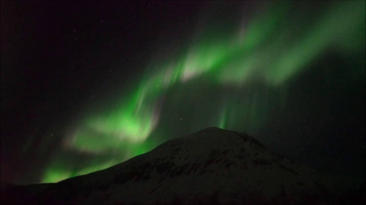 Ice skating under the Northern Lights Jan 2018, Arctic Norway YouTube
