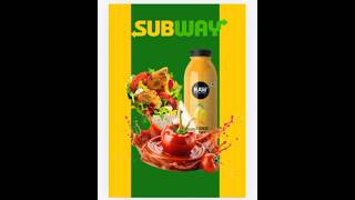 Subway poster Design 🍔 in 10 Seconds | DezignMonk #canva #graphicdesign #posterdesign