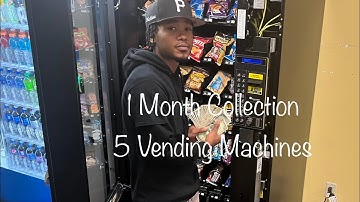 This Is How Much My 5 Vending Machines Made In 1 Month