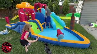 Inflatable Water Park Slide Walmart $270 Family Fun in your Backyard 