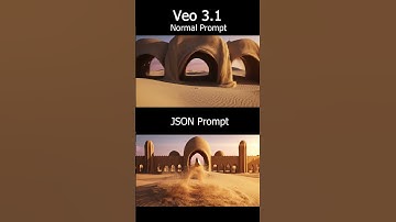 Normal VS JSON  #veo3 #generativeai  #json #prompt #aiart  #Animation #videomarketing #veo31