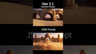 Normal VS JSON #veo3 #generativeai #json #prompt #aiart #Animation #videomarketing #veo31