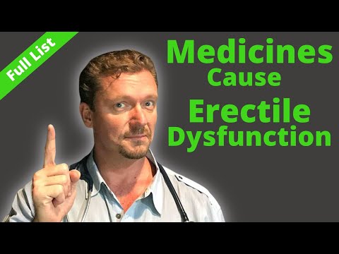 Common Medicines that can Cause ERECTILE DYSFUNCTION (ED)