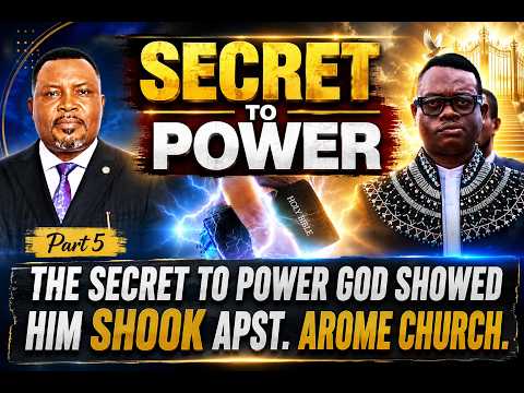 God came to him and showed him the secret to Power that Shook Apst. Arome Church.