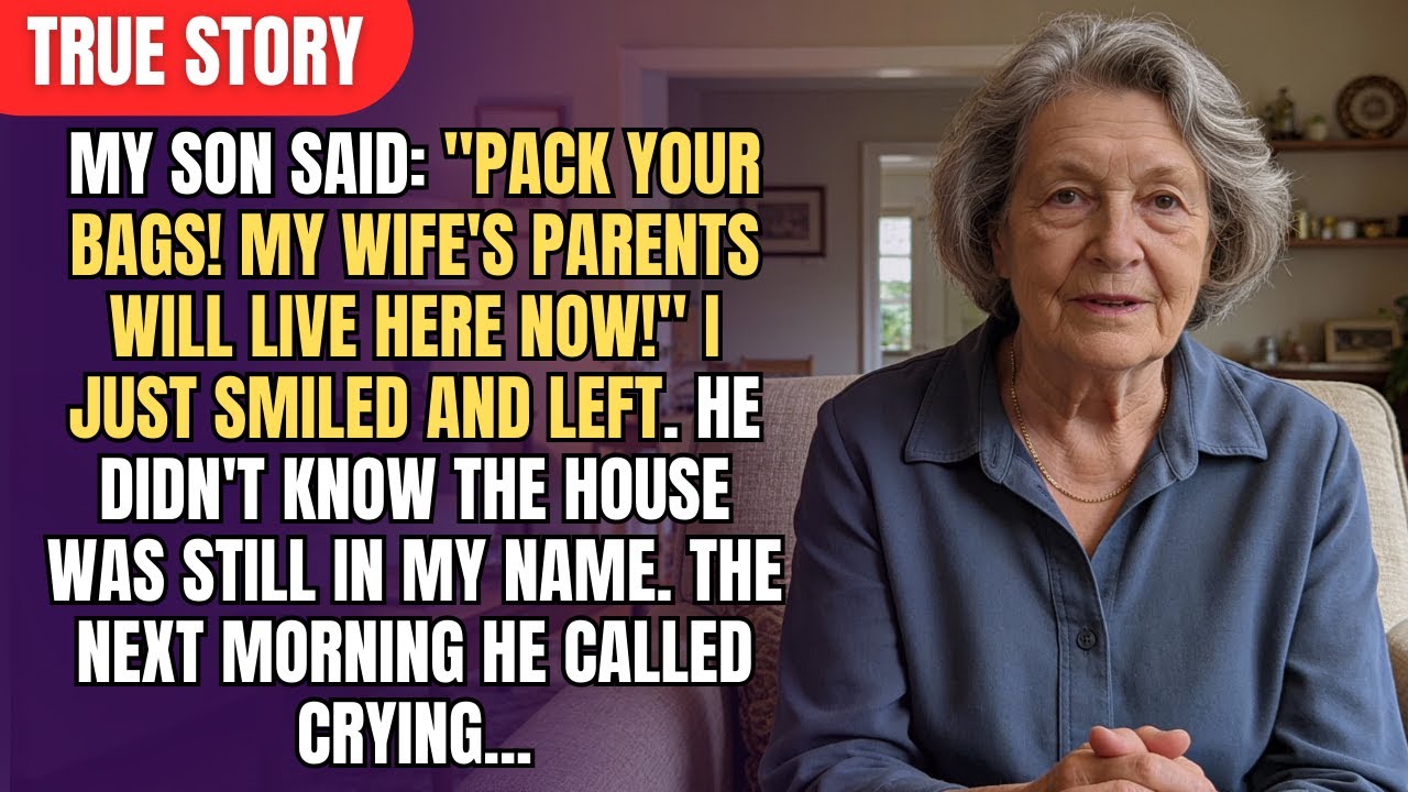 My Son Said: "Pack Your Bags! My Wife's Parents Will Live Here Now!" I Just Smiled…
