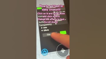 How to get text in obby creator :3 #roblox #obbycreator #tutorial #text #likes
