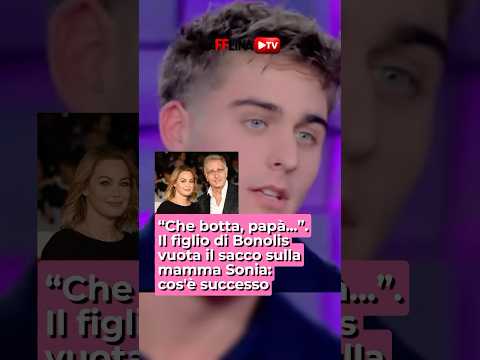 Video Che botta, papà.... Il figlio di Paolo Bonolis vuota il sacco sulla mamma Sonia: cosa è successo