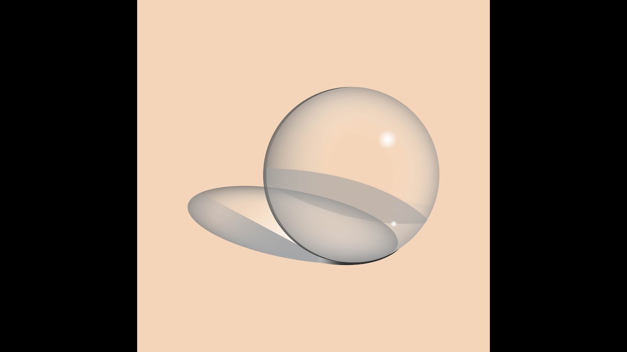 Adobe Illustrator Tutorial : How to Draw Vector Glass Ball - Speed Art