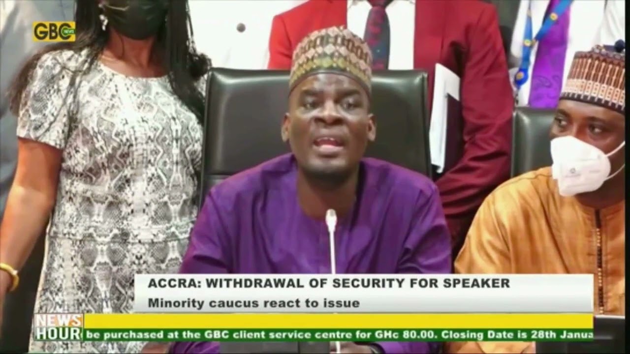 Minority Caucus react to withdrawal of security for speaker